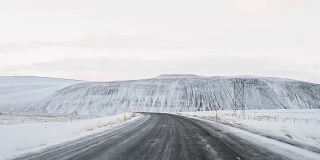 行车记录仪拍下了冰岛道路的视频