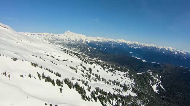 北喀斯喀特飞过施里伯斯看着舒克山斯威夫特溪贝克湖山景观太平洋西北