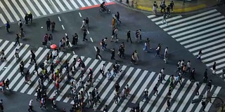 东京涩谷十字路口