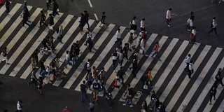 东京涩谷十字路口