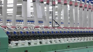 纺织厂的线轴视频素材模板下载