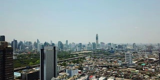 鸟瞰图城市，曼谷