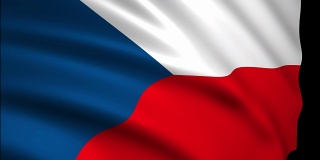 捷克的3D渲染国旗