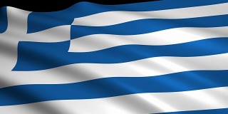 3D渲染希腊国旗