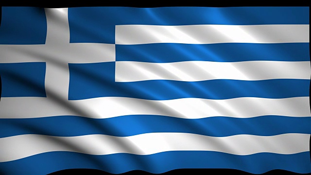 3D渲染希腊国旗