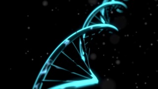 DNA旋转RNA双螺旋慢科学电子显微镜近距离4K视频素材模板下载