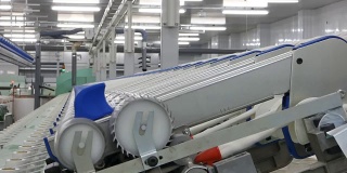 纺织厂的纱线生产