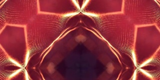 3d循环动画作为科幻小说背景发光粒子与景深和bokeh为vj循环。粒子形成线和面网格。V36红金