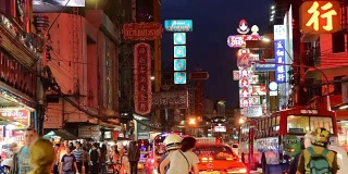 泰国曼谷中华城和游客都喜欢旅游