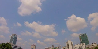 时间流逝Cloudscape在曼谷市中心