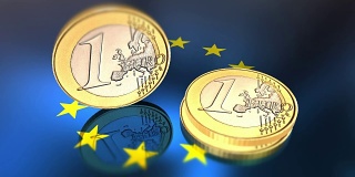 光泽的欧元-金融和经济背景