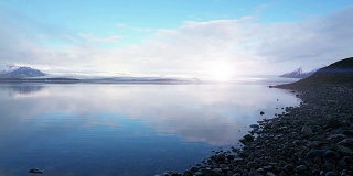 冰岛的Jokulsarlon湖