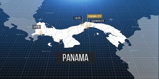 巴拿马的地图