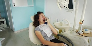 Girl Having A Check Up At Dentist's Surgery