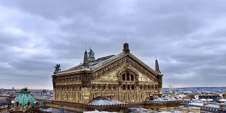 巴黎老加尼埃歌剧院，城市景观鸟瞰图