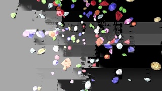 宝石钻石宝石红宝石下落慢镜头婚礼背景4K视频素材模板下载