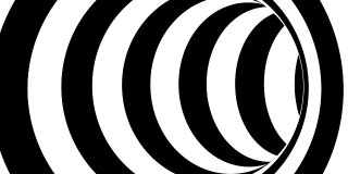 黑白条纹隧道，迷幻抽象，3d渲染电脑生成背景