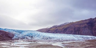 时间流逝-冰岛冰川阴雨天