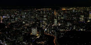 东京夜景天线的中心部分