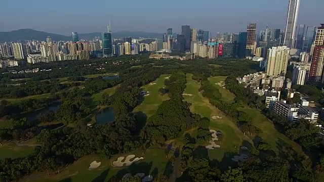 深圳观澜湖高尔夫球会鸟瞰