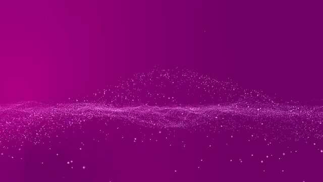 动画的运动背景，粉色或紫色的背景是白色的小颗粒，形状像星星，像波浪一样四处漂浮。在背景上展开。