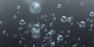 4K海洋气泡背景(可循环)