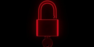 挂锁全息图解锁锁钥匙安全安全保护破解密码4k