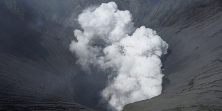 Bromo火山口和火山口，世界活火山。