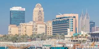 现代建筑群位于迪拜互联网城延时区