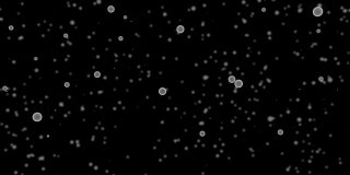 3D animation of particles floating with alpha