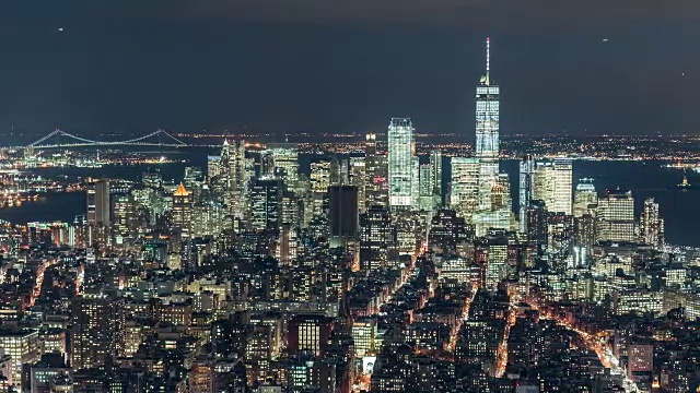 T/L HA PAN曼哈顿天际线/纽约的夜景