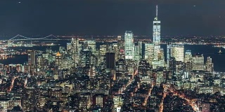 T/L HA PAN曼哈顿天际线/纽约的夜景