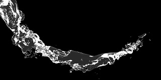 3D动画的水流与阿尔法