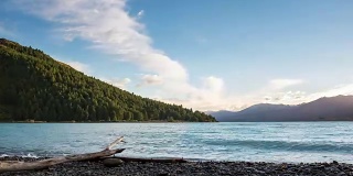 4K时光流逝:新西兰南岛的泰卡波湖。