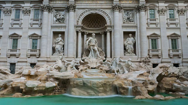 意大利罗马特莱维喷泉4k Hyperlapse