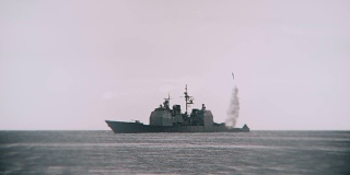 从海军舰艇发射的导弹。