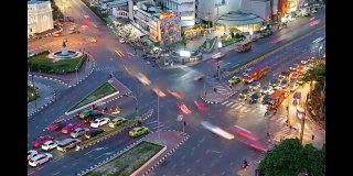 泰国曼谷的十字路口