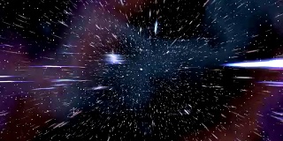 空间曲速超空间穿越4K星场星云