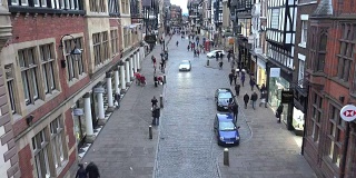 切斯特桥街，高街商店和购物者的时间流逝，英国