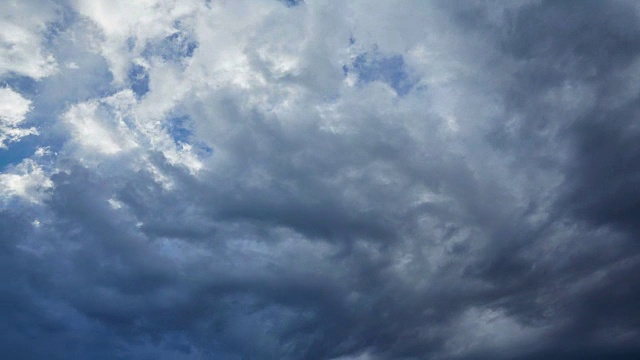 暴风雨的云天空的时间流逝戏剧性的运动