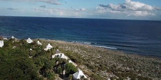 加勒比海的度假胜地。空中无人机拍摄的