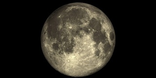 月亮被圆形阴影覆盖和覆盖