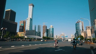 北京CBD街视频素材模板下载
