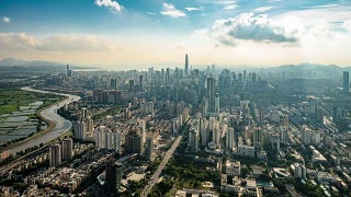中国深圳风光延时摄影视频素材模板下载