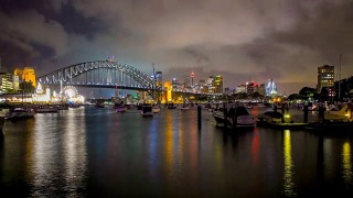 悉尼，新南威尔士，澳大利亚的天际线视频素材模板下载