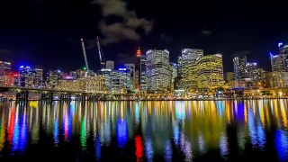 悉尼，新南威尔士，澳大利亚的天际线视频素材模板下载