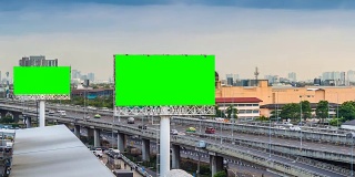 广告广告牌绿屏。