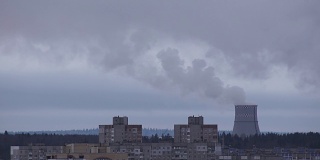 城市核电站冷却塔