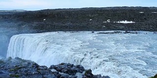 冰岛东北部Vatnajokull国家公园的Selfoss瀑布