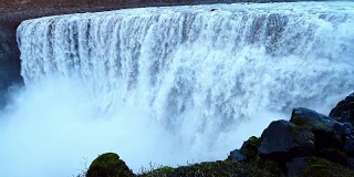 冰岛东北部Vatnajokull国家公园的Selfoss瀑布